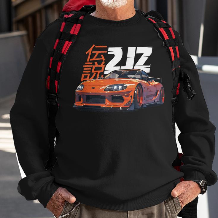 Orange Mk4 Jdm Tokyo 2Jz Supra Sweatshirt Gifts for Old Men