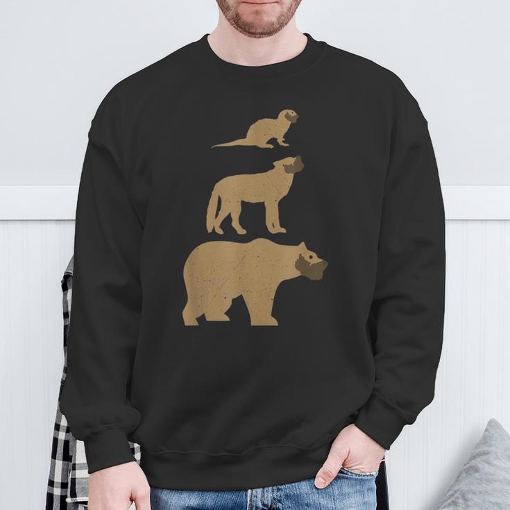 Otter Wolf Bear Gay Slang Lgbt Pride Sweatshirt Gifts for Old Men