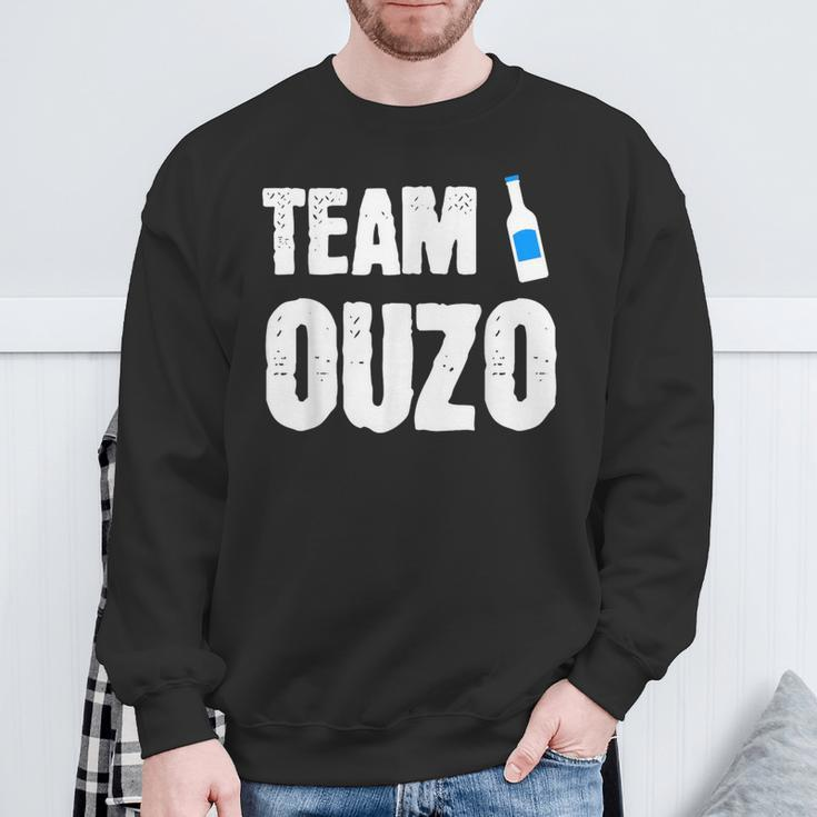 Ouzo Greece Alcohol Schnapps Sweatshirt Geschenke für alte Männer