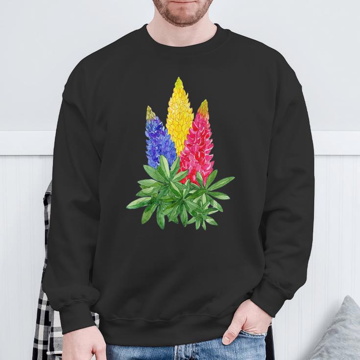 Pansexual Flowers Subtle Pan Queer Pride Month Lgbtq Sweatshirt Gifts for Old Men