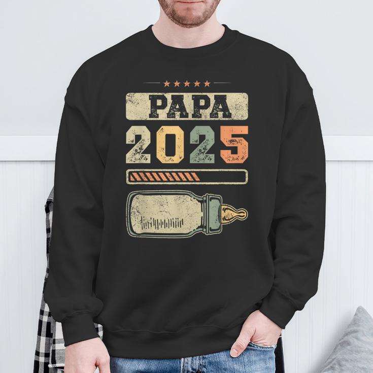 Papa 2025 Schwangerschafterkünden Werdenderater Sweatshirt Geschenke für alte Männer