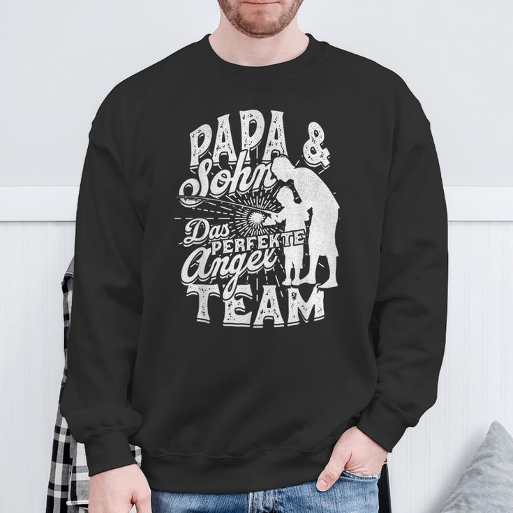 Papa & Sohn Das Perfekte Angel Team Fishing Fishing Sweatshirt Geschenke für alte Männer