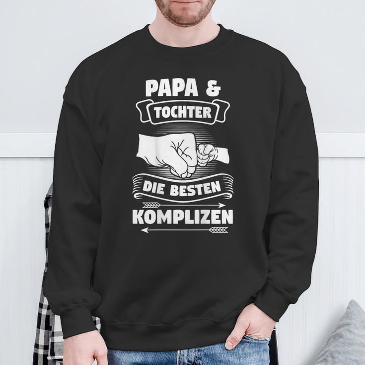 Papa & Tochter Die Beste Komplizen Partnerlook Father Black S Sweatshirt Geschenke für alte Männer