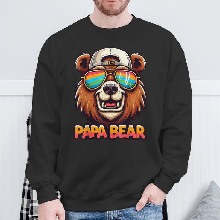 Papa Bär Papa Bearatertagsgeschenk Für Papa Spruch Lustig Sweatshirt Geschenke für alte Männer