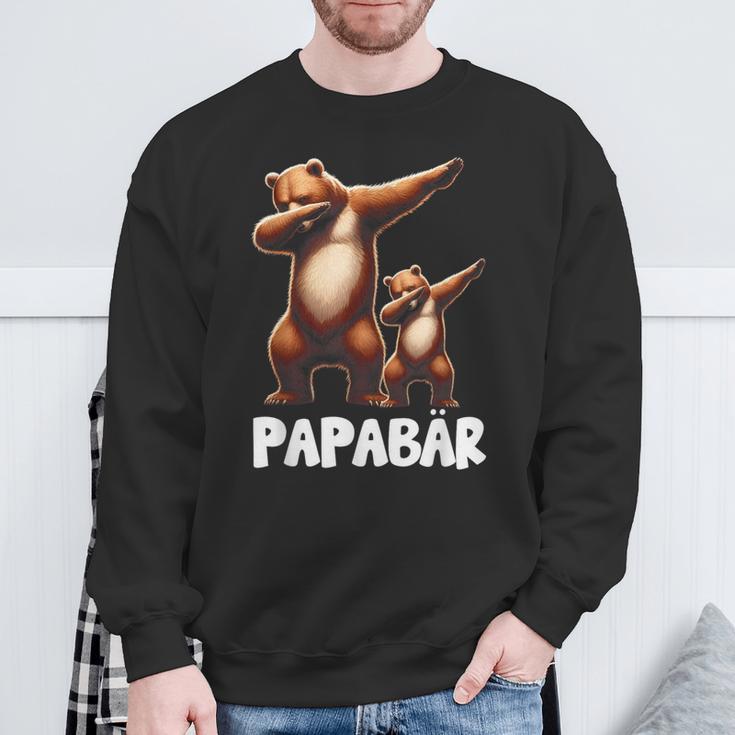 Papa Bärater Tochter Sohn Dabbing Papaatertag Sweatshirt Geschenke für alte Männer