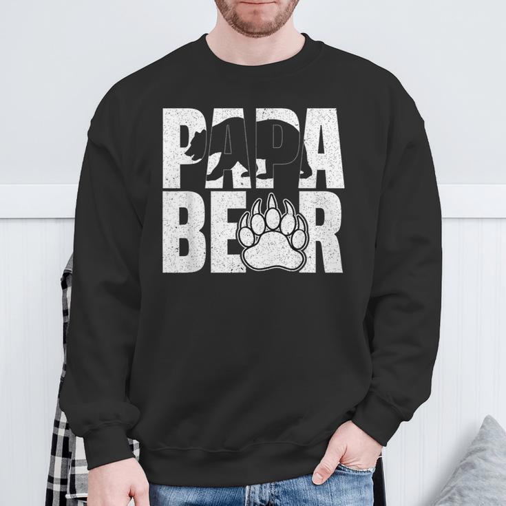 Papa Bärintage Papa Bär Liebhaber Papa Papaatertag Sweatshirt Geschenke für alte Männer