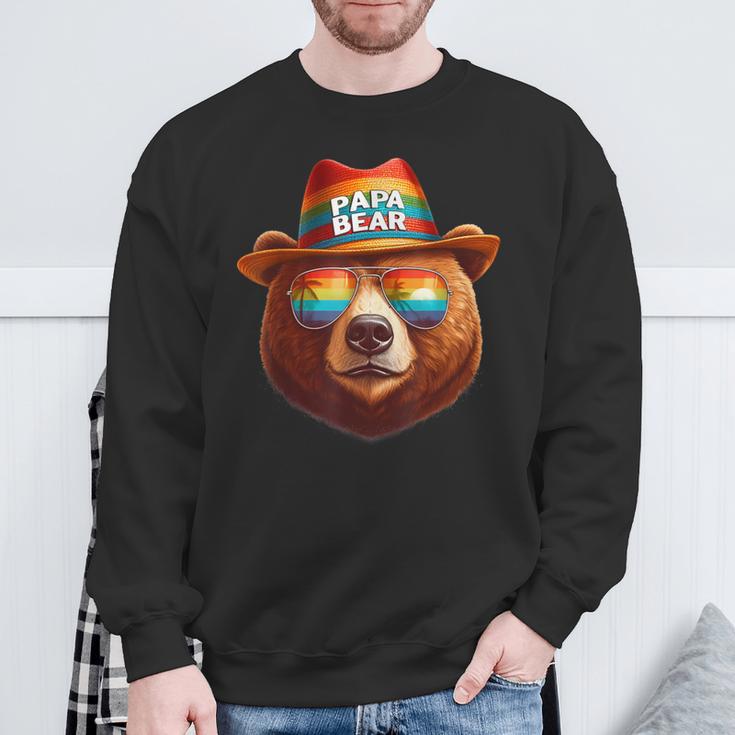 Papa Bear Papa Bearatertagsgeschenk Für Papa Spruch Lustig Sweatshirt Geschenke für alte Männer