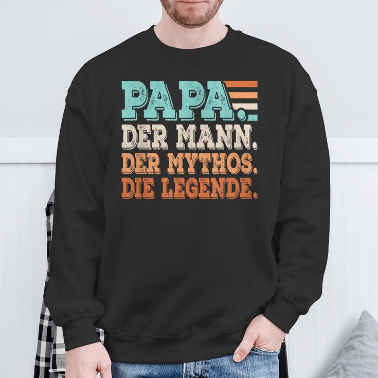 Papa Der Mann Der Mythos Die Legendeater Father's Day Sweatshirt Geschenke für alte Männer