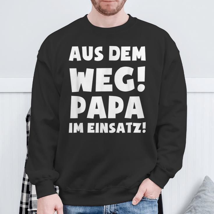 Papa Im Einsatz Father's Day Father Sweatshirt Geschenke für alte Männer