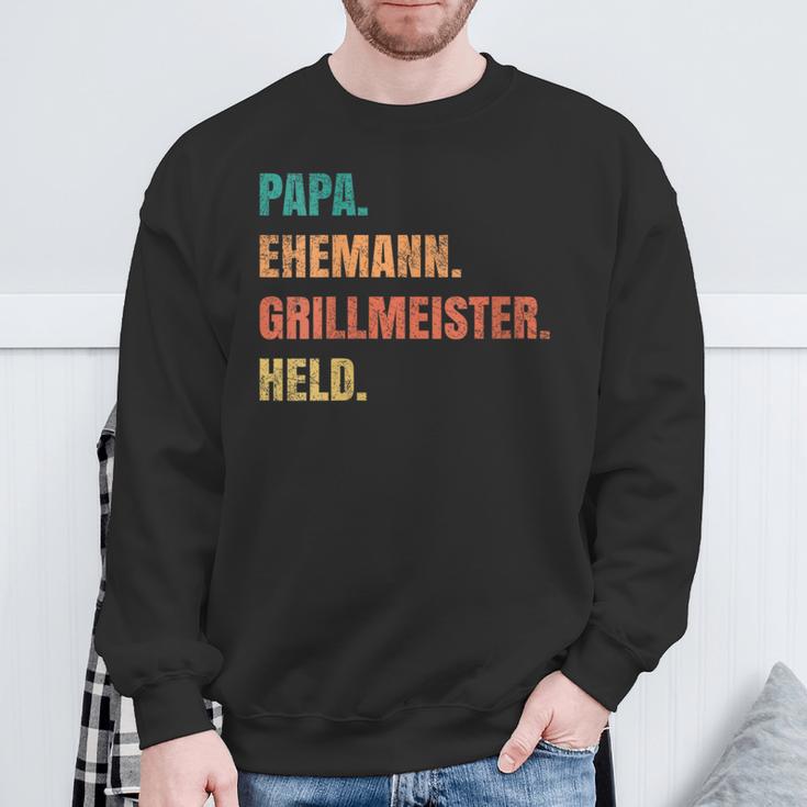 Papa Grillmeister Ehemann Held Sweatshirt Geschenke für alte Männer