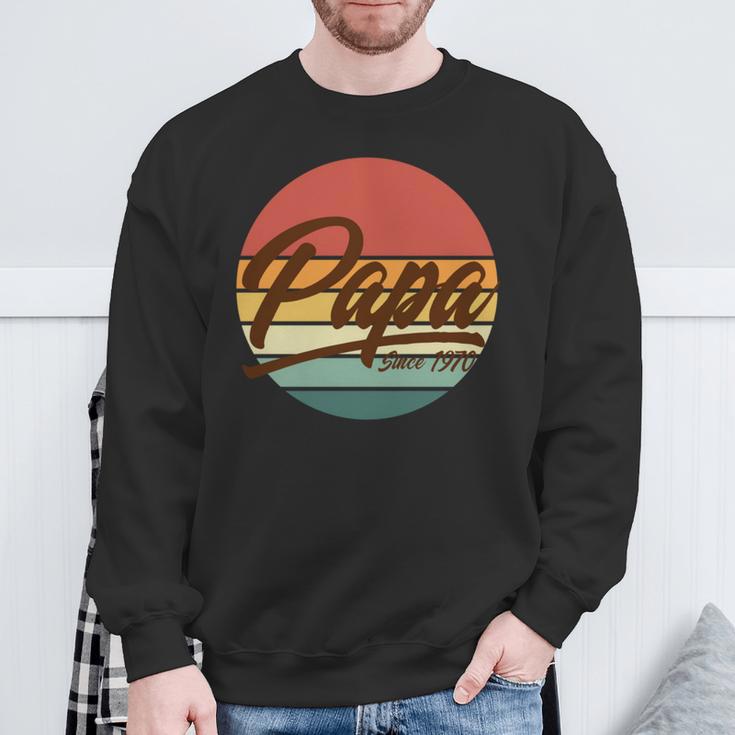 Papa Seit 1970 51 Geburtstag 51 Jahre Alt Papa Sweatshirt Geschenke für alte Männer