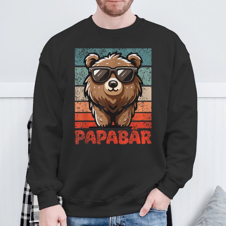 Papabäratertag Bester Papa Bär Sweatshirt Geschenke für alte Männer