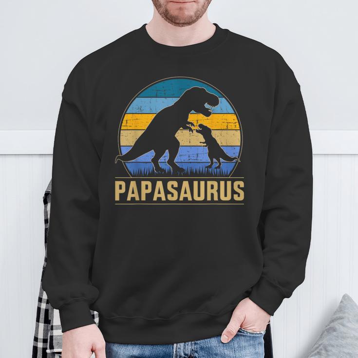 Papasaurus Für Papa Zumatertag Weihnachten Geburtstag Sweatshirt Geschenke für alte Männer