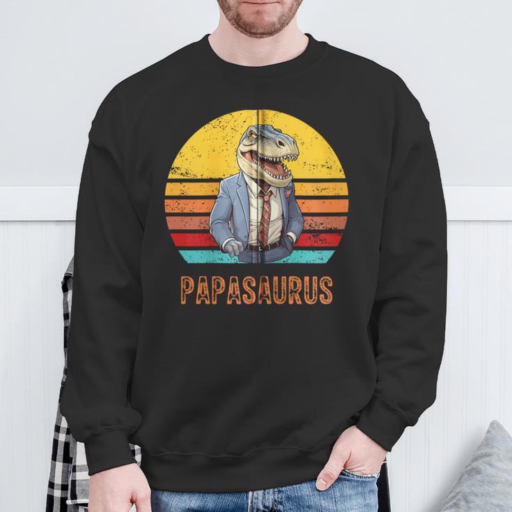 Papasaurus Papaatertag Bester T-Rex Papaatertagater Kapuzenjacke Sweatshirt Geschenke für alte Männer