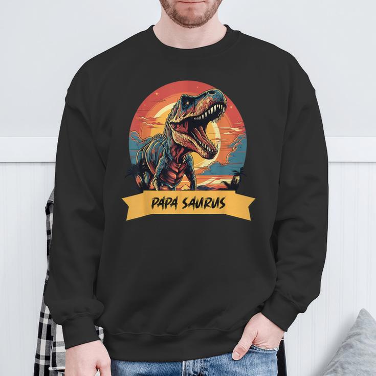 PapasaurusRex Dinosaurier Papa Saurus Grandpapa Sweatshirt Geschenke für alte Männer