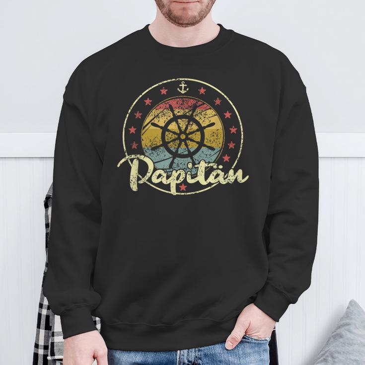 Papitänatertag Bester Papa Steuer Norden Kapitän Sweatshirt Geschenke für alte Männer