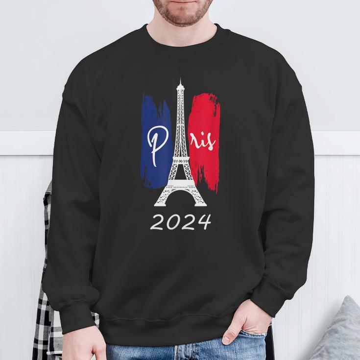 Paris France 2024 Sweatshirt Geschenke für alte Männer