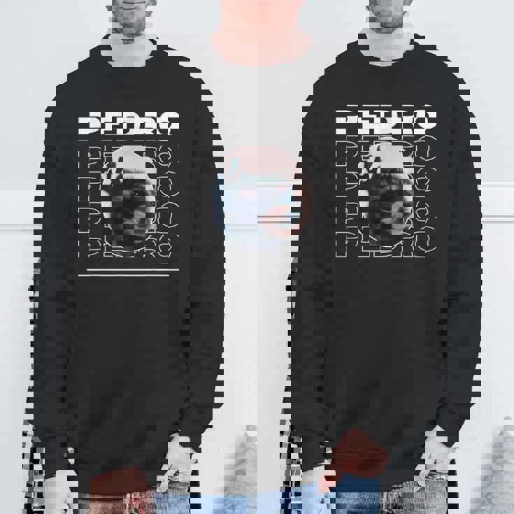 Pedro Raccoon Dancing Meme Sweatshirt Gifts for Old Men
