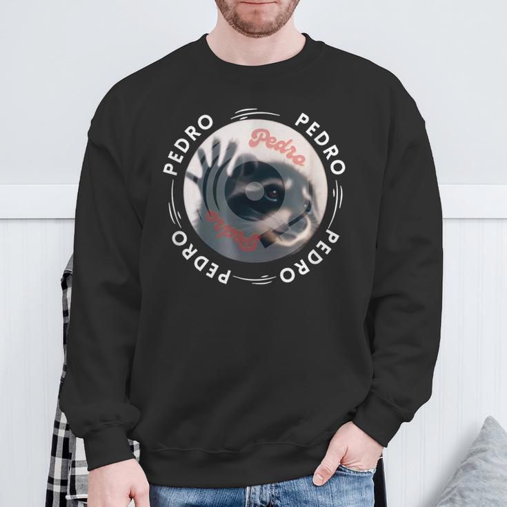 Pedro Tanzender Waschbär Pedro Pedro Tanzender Waschbär Meme Sweatshirt Geschenke für alte Männer