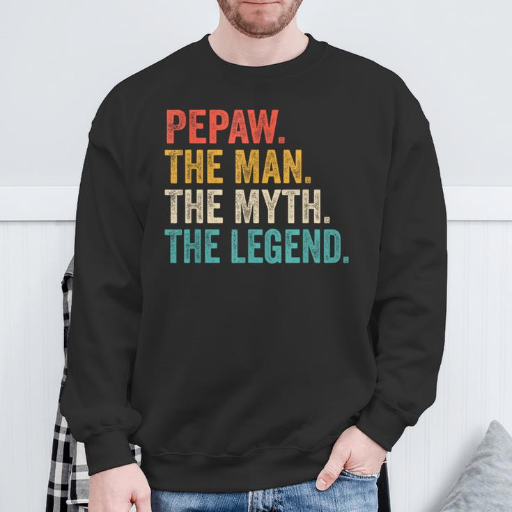 Pepaw Der Mann Der Mythos Die Legende Grandpaintage Sweatshirt Geschenke für alte Männer