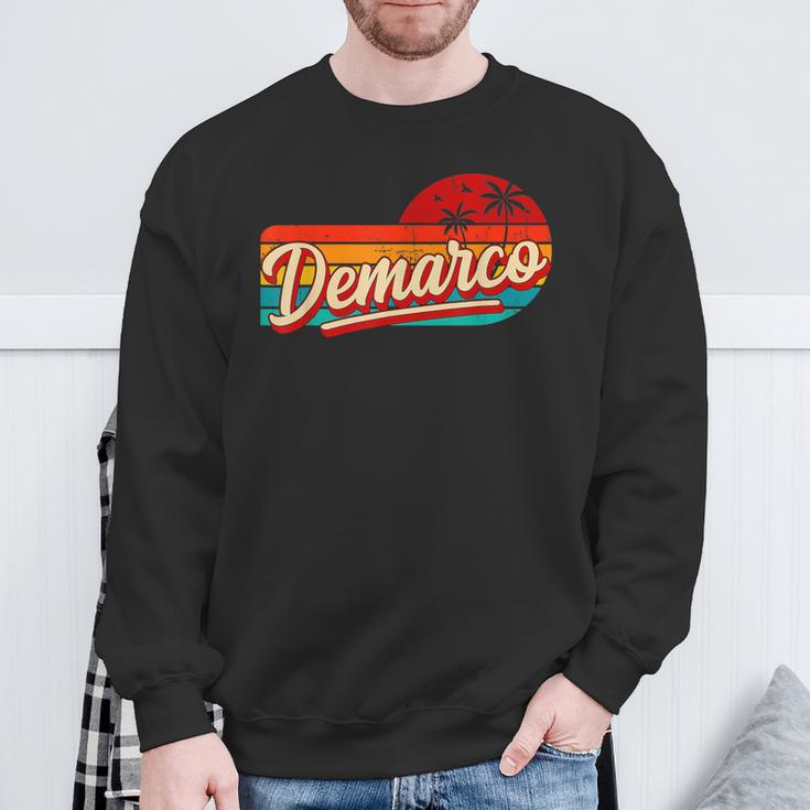 Personal Name Demarco Retro Vintage First Name Demarco Sweatshirt Gifts for Old Men