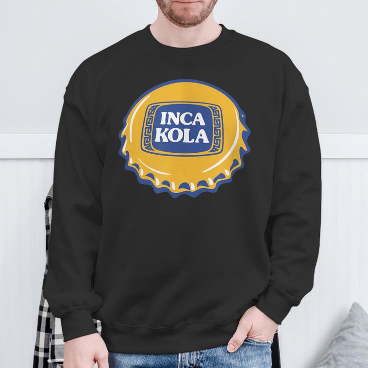 Peru Soda Bottle Inca Kola Bubble Gum Drinks Food Sweatshirt Gifts for Old Men