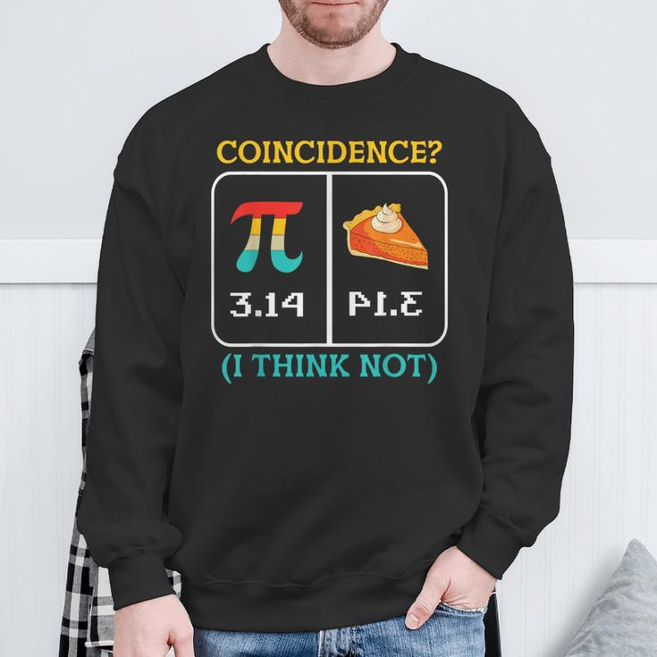 Pi Equals Pie Coincidence Happy Pi Day Mathematics Sweatshirt Gifts for Old Men