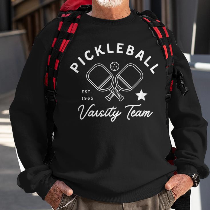 Pickleball Varsity Team Pickleball Player Sweatshirt Gifts for Old Men