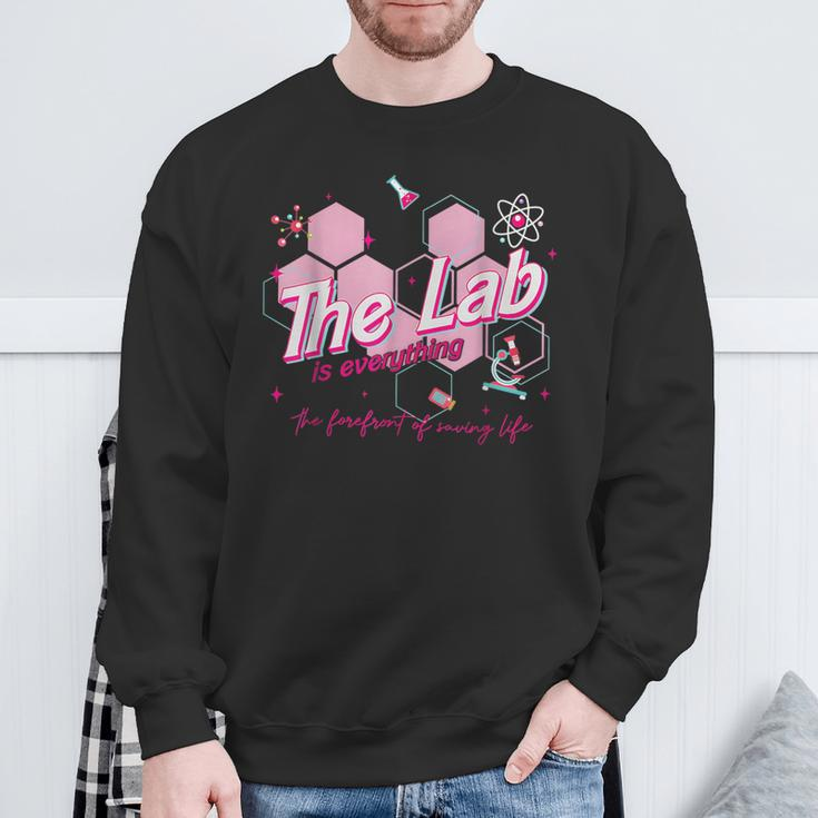 Pink Retro Lab Week 2024 Medical Lab Science Sweatshirt Gifts for Old Men