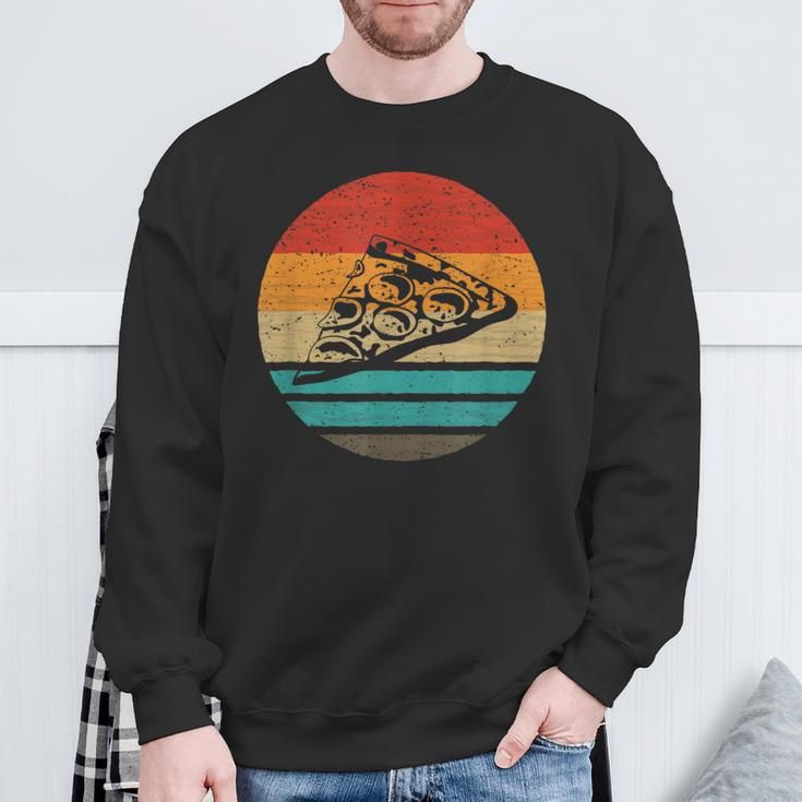 Pizza Slice Retro Style Vintage Sweatshirt Gifts for Old Men