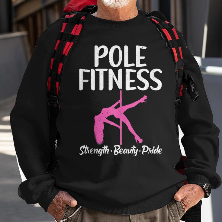 Pole Fitness Strength Beauty Pride Pole Dance Sweatshirt Gifts for Old Men