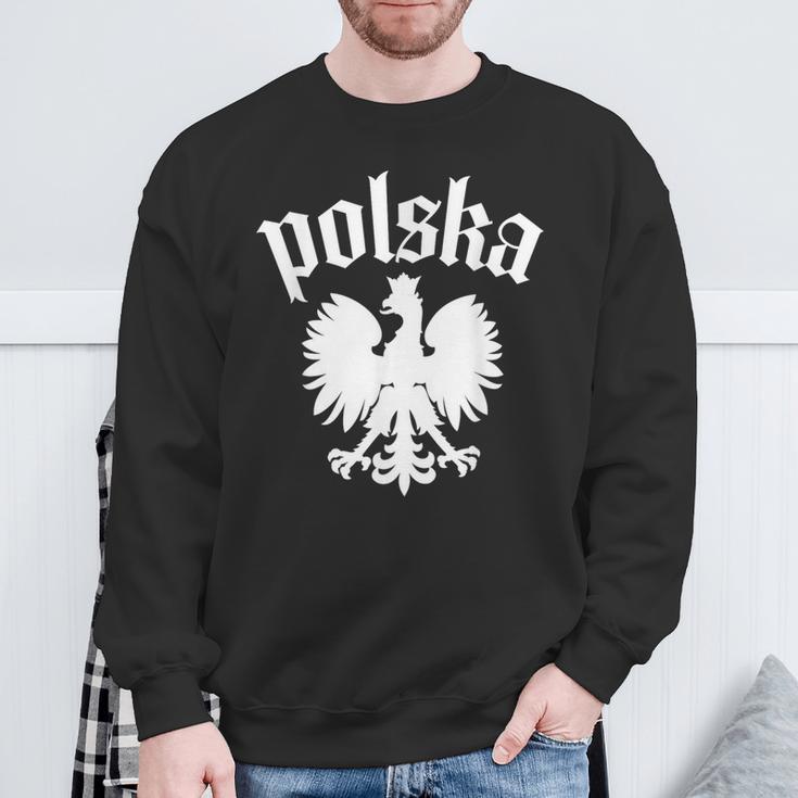 Polska Polish Eagle Sweatshirt Geschenke für alte Männer