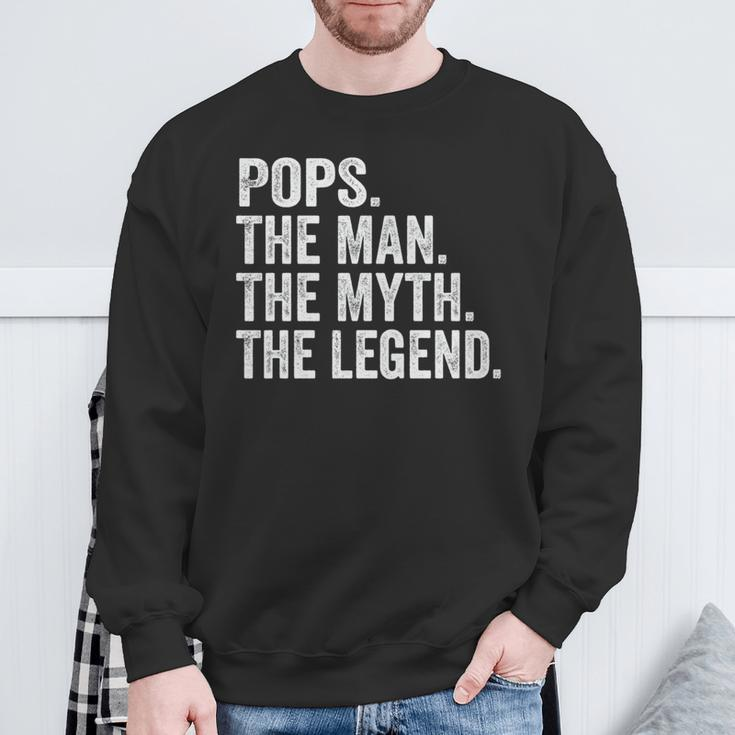 Pops The Man Der Mythos Die Legende -Atertag Sweatshirt Geschenke für alte Männer
