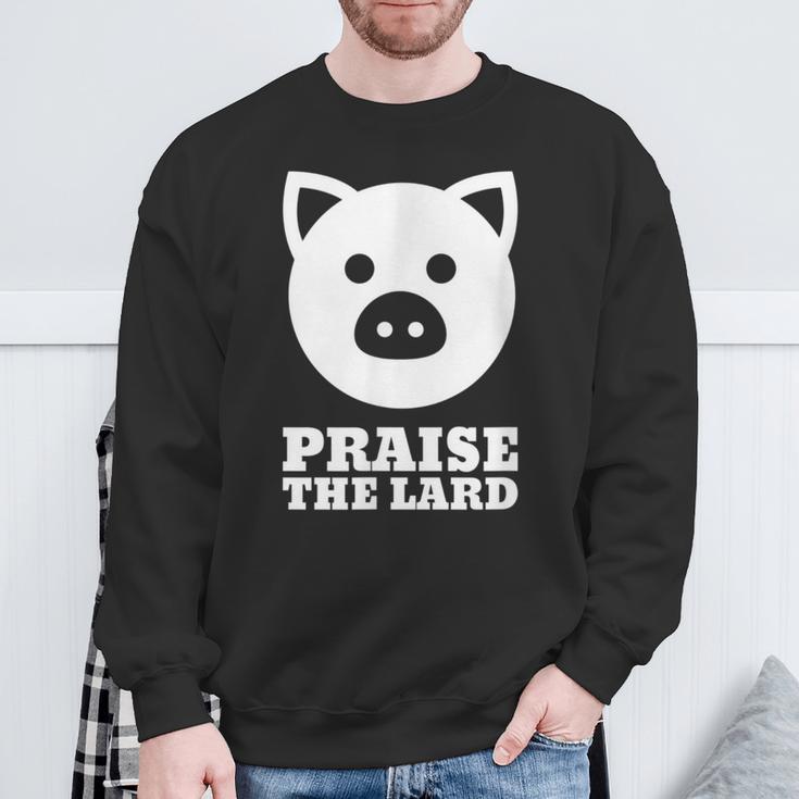 Praise The Lard Bacon Lover Sweatshirt Gifts for Old Men