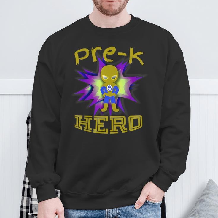 Pre-K Hero SuperheroSweatshirt Gifts for Old Men