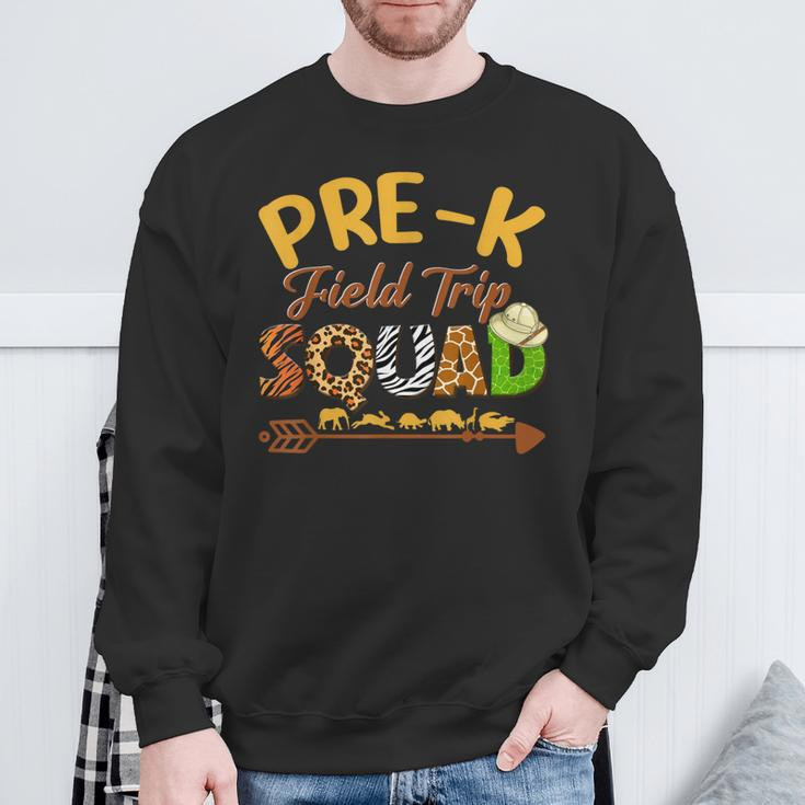 Pre-K Students School Zoo Field Trip Squad Matching Sweatshirt Gifts for Old Men