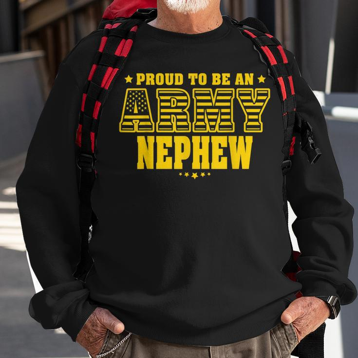 Proud To Be An Army Nephew Us Flag Pride Military Family Sweatshirt Gifts for Old Men