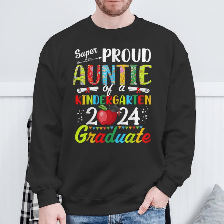 Proud Auntie Of Kindergarten Graduate 2024 Graduation Auntie Sweatshirt Gifts for Old Men