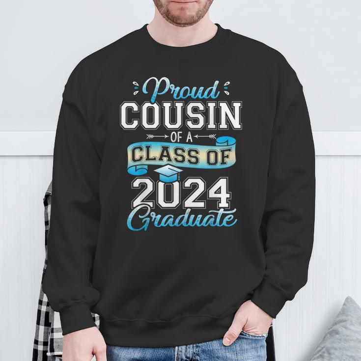 Proud Cousin Of A Class Of 2024 Graduate Senior 2024 Sweatshirt Gifts for Old Men