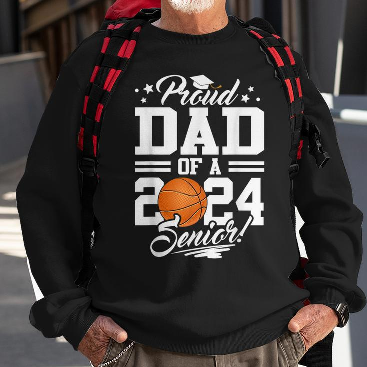 Proud Dad Of A 2024 Senior Basketball Graduation Sweatshirt Gifts for Old Men