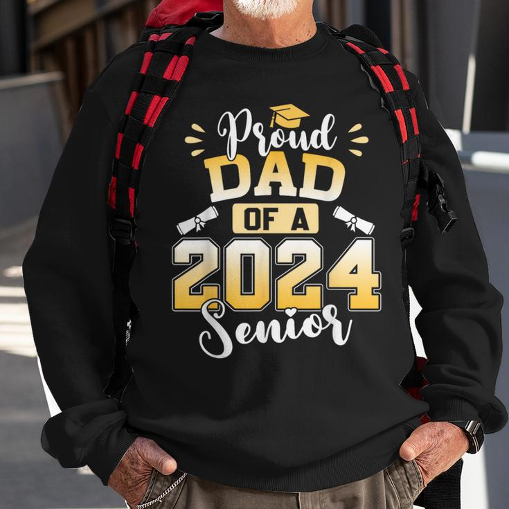 Proud Dad Of A 2024 Senior Graduation Sweatshirt Gifts for Old Men