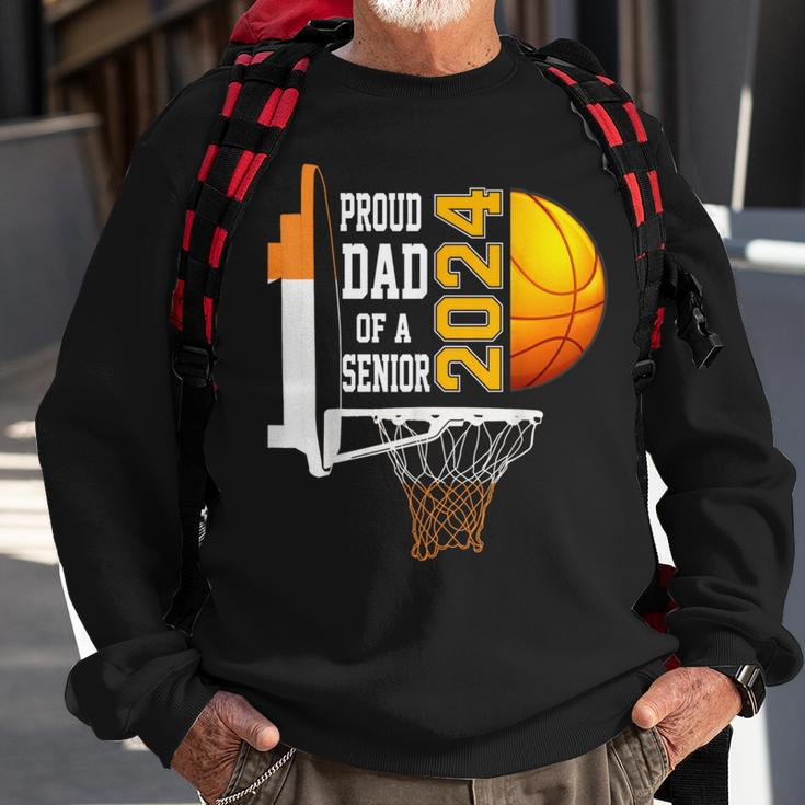 Proud Dad Of A Basketball Senior 2024 Sweatshirt Gifts for Old Men
