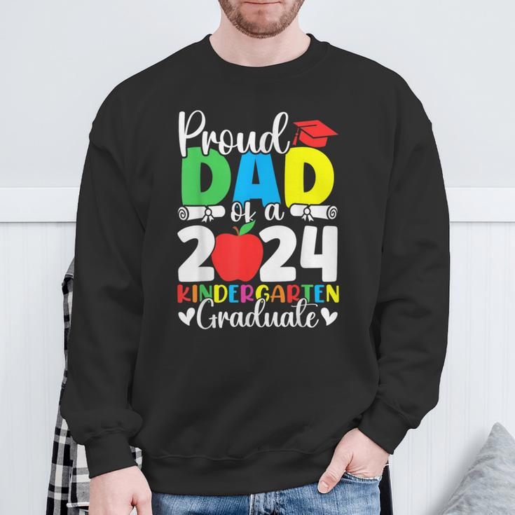 Proud Dad Of Class Of 2024 Kindergarten Graduate Graduation Sweatshirt Gifts for Old Men