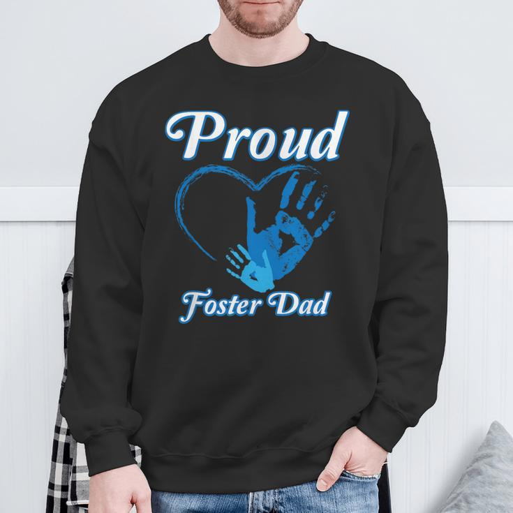 Proud Foster Dad Family National Foster Care Month Sweatshirt Gifts for Old Men