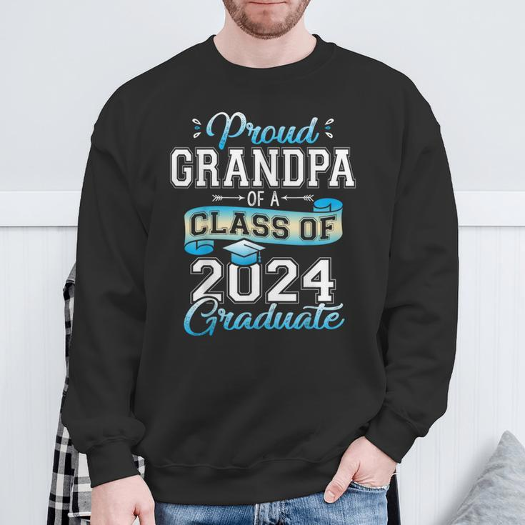 Proud Grandpa Of A Class Of 2024 Graduate Senior 2024 Sweatshirt Gifts for Old Men