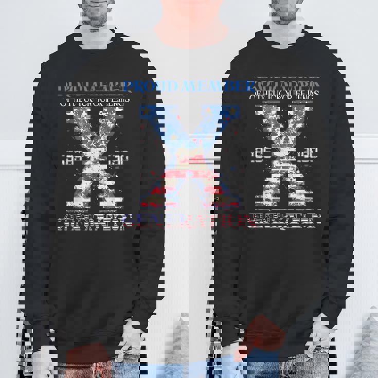 Proud Member Of The Fuck Your Feelings Gen X Usa 4Th Of July Sweatshirt Gifts for Old Men