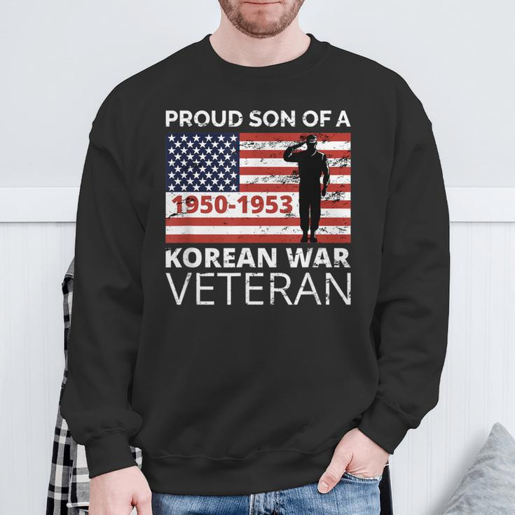 Proud Son Of A Korean War Veteran For Military Sweatshirt Gifts for Old Men