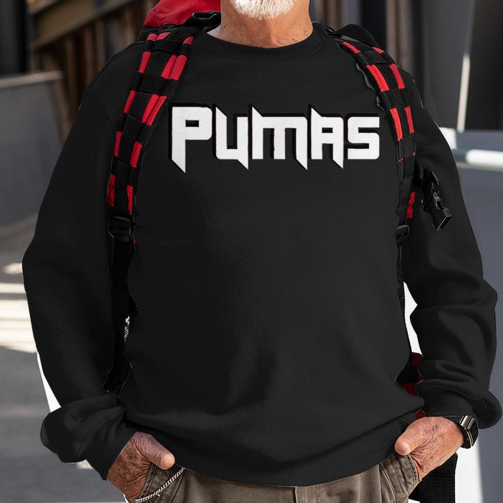 Pumas Baseball Basketball Flag Football Soccer T-Ball Team Sweatshirt Gifts for Old Men