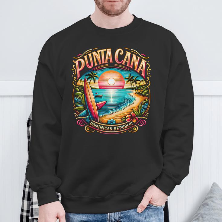 Punta Cana Dominican Republic Vacation Beach Sweatshirt Gifts for Old Men