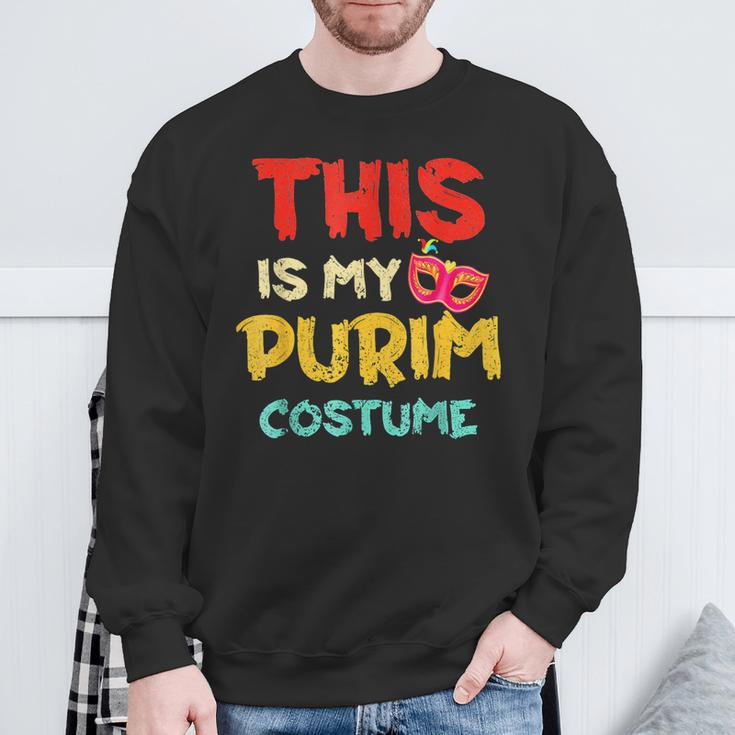 This Is My Purim Costume Happy Purim Jewish Sweatshirt Gifts for Old Men
